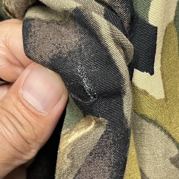 Who What Wear Green Leaf Camo Shirt Jacket Women's Size Small Lightweight - Picture 7 of 9